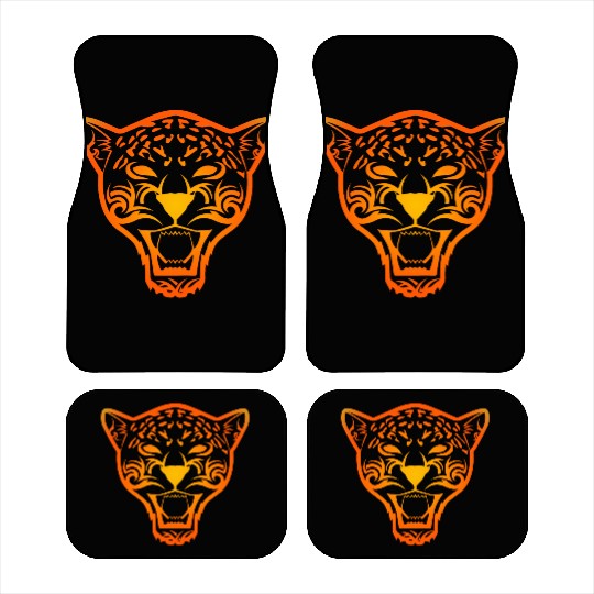 T Tattoo Jaguar Face Gift Idea Car Mats