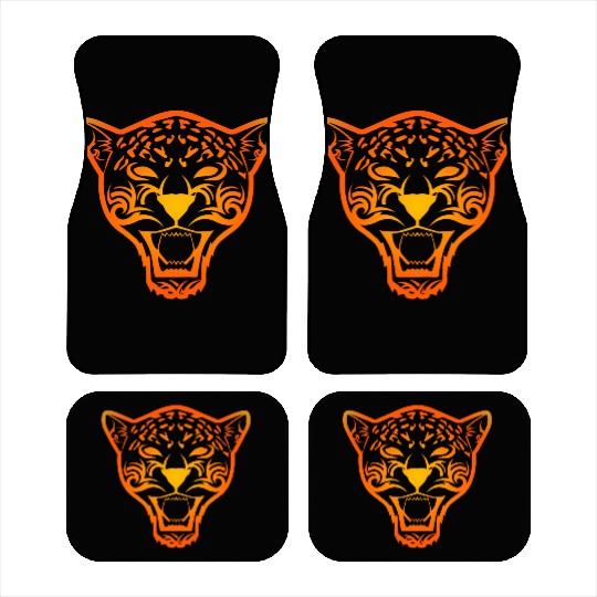T Tattoo Jaguar Face Gift Idea Car Mats