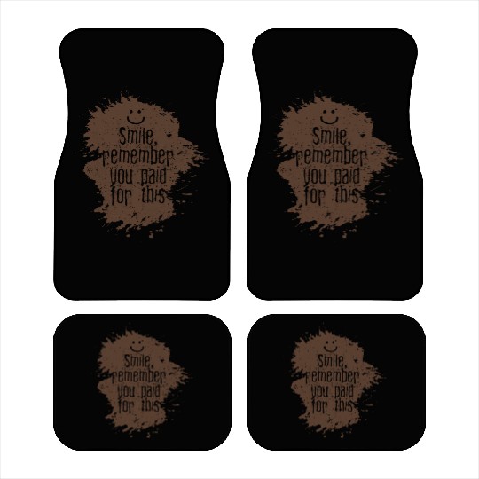 Mud Run Car Mats for Women & Men Mud Running Team