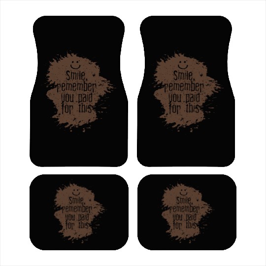 Mud Run Car Mats for Women & Men Mud Running Team