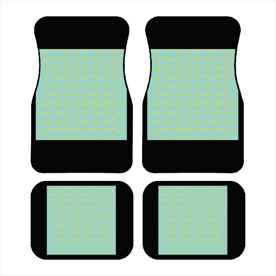 Triangle Blue Yellow Car Mats