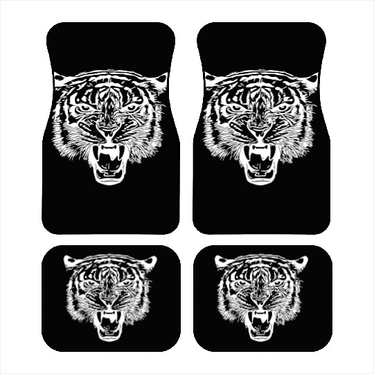 Tiger Head Car Mats