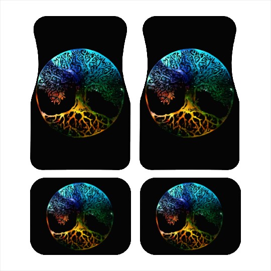 Tree of Life Mandala Car Mats