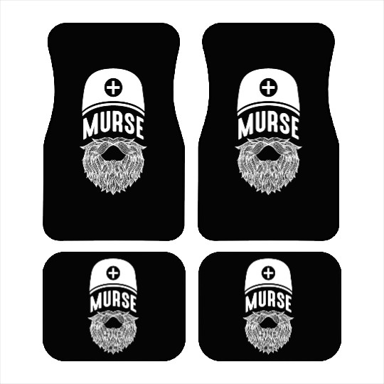 Male Nurse Bearded Nursing School Boyfriend Humor Car Mats
