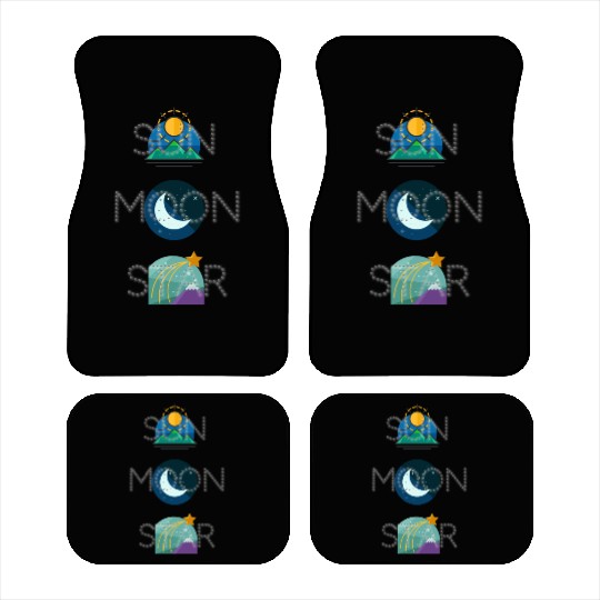 sun moon and star Car Mats
