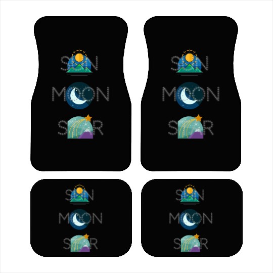sun moon and star Car Mats