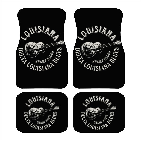 Louisiana Delta Blues Swamp Blues Guitar Car Mats