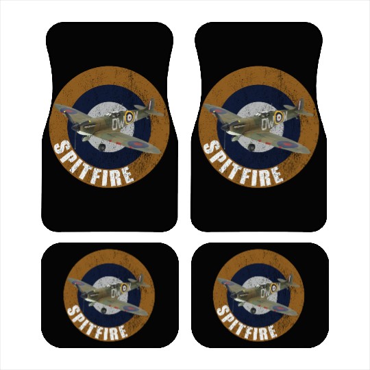 Famous WW2 Planes Supermarine Spitfire Car Mats