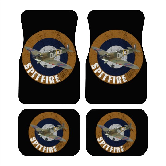 Famous WW2 Planes Supermarine Spitfire Car Mats