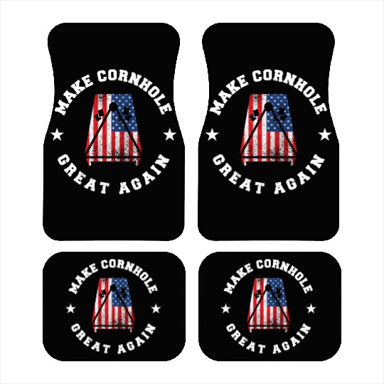 Make Cornhole Great Again Funny USA Gift Car Mats