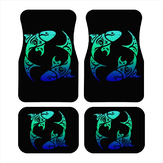 T Tattoo Pisces Horoscope Gift Idea Car Mats