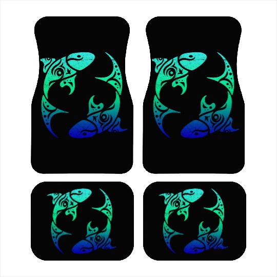 T Tattoo Pisces Horoscope Gift Idea Car Mats