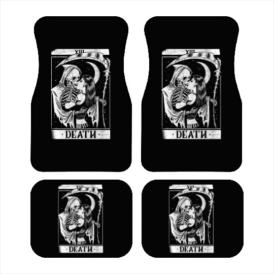 Blackcraft Death the Grim Reaper Kiss Tarot Card Car Mats