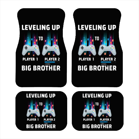 New Big Brother Gift Leveled Up To Brother,Pregnan Car Mats