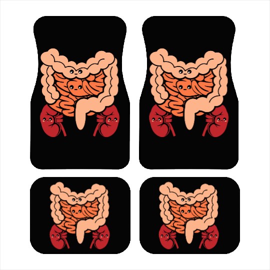 Cute Human Anatomy Body Parts Organs Gift Car Mats