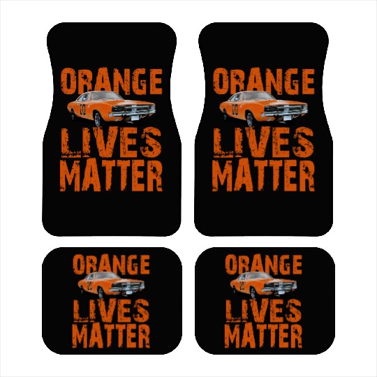 General Lee Dukes Of Hazzard Retro Orange Lives Car Mats