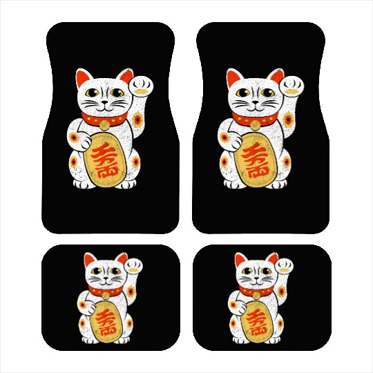 Japan Lucky Cat Japanese Maneki Neko Good Luck Cha Car Mats