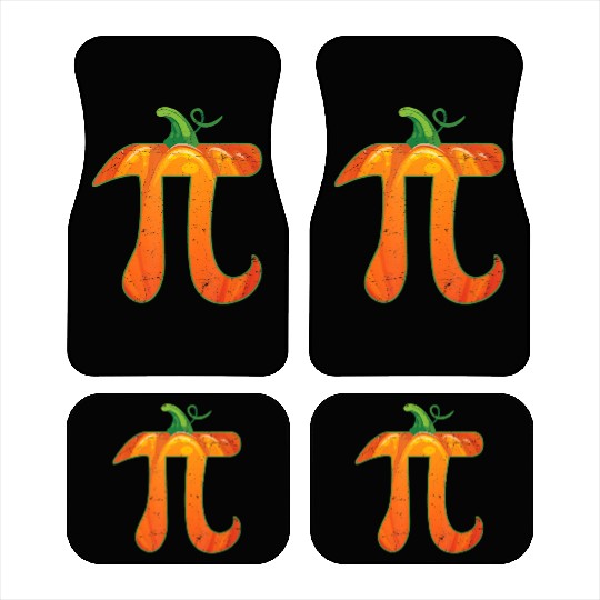 funny pumpkin pi halloween costume math pun gift Car Mats