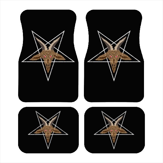Baphomet Pentagram Car Mats