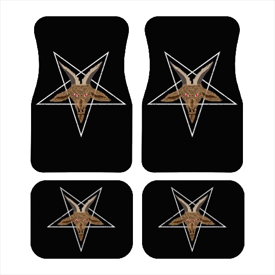 Baphomet Pentagram Car Mats