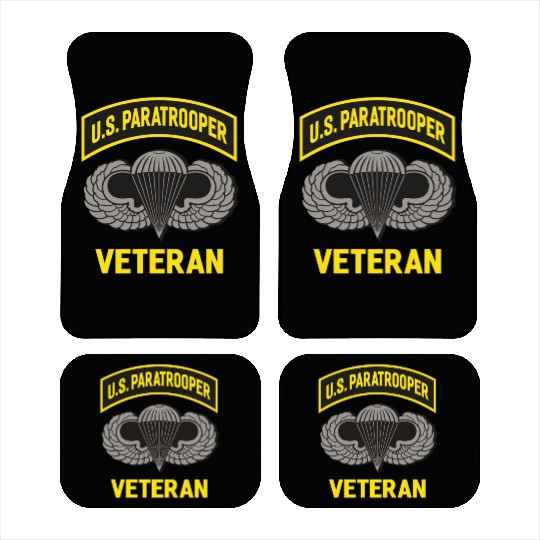 Us Paratrooper Airborne Division Army Veteran Car Mats