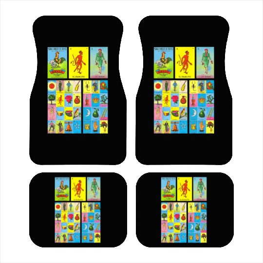 Loteria Mexican Car Mats