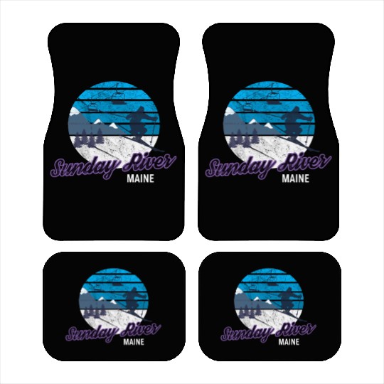 Sunday River Newry Maine New England Ski Snowboard Car Mats