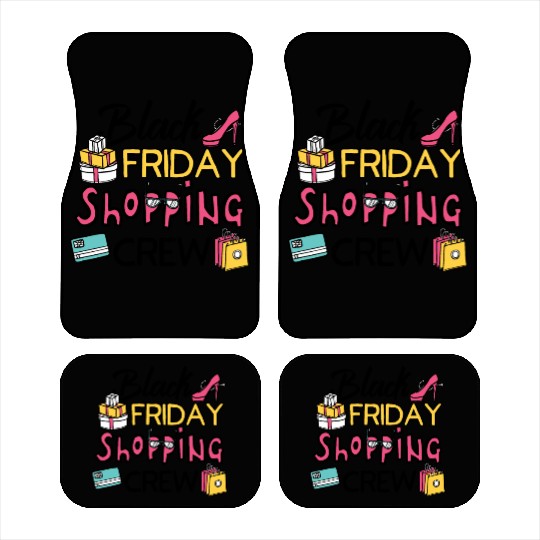 Holiday Shopping Black Friday Shopping Crew Funny Car Mats