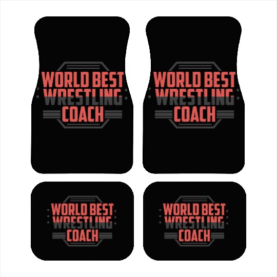 Worlds Best Wrestling Coach - Wrestling Car Mats