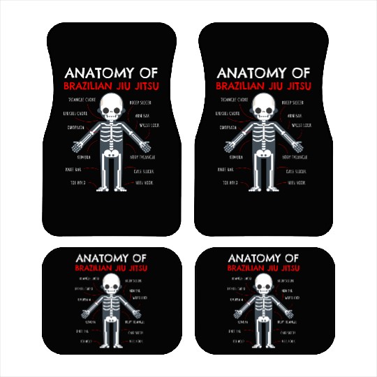 Jiu Jitsu Gifts Anatomy Brazilian Jiu Jitsu Funny Car Mats