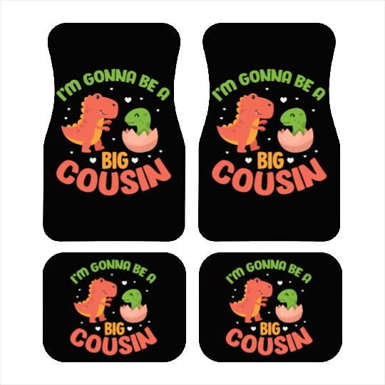 I'm Gonna Be A Big Cousin Pregnancy Announcement Car Mats