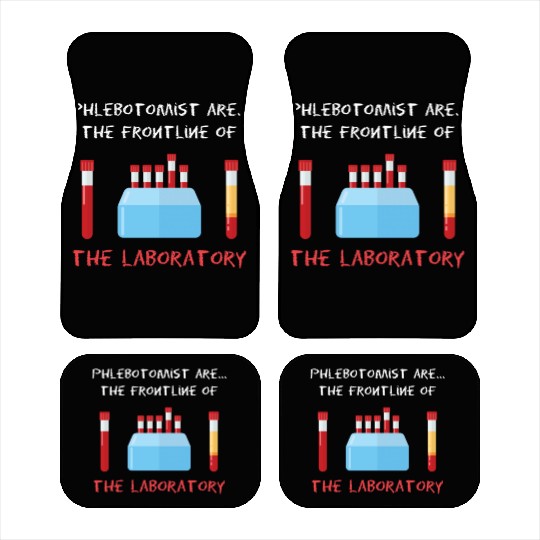 Phlebotomist Laboratory Blood Phlebotomy Syringe Car Mats