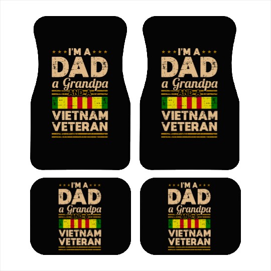 Dad Grandpa Vietnam Veteran Vintage Car Mats