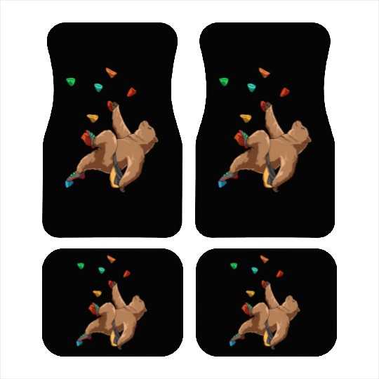 Grizzly Bouldering and Rock Climbing Gift Car Mats