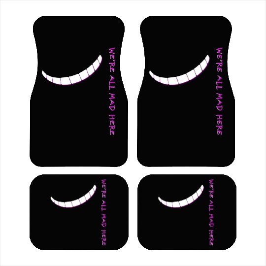 Alice In Wonderland We'Re All Mad Here Car Mats