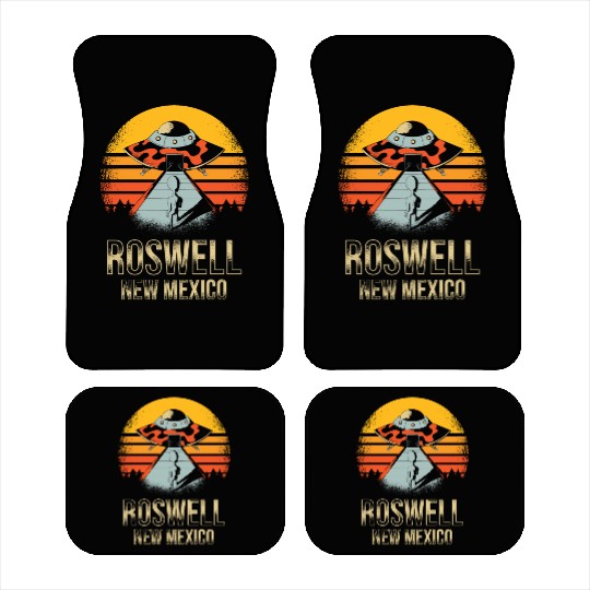 Roswell New Mexico UFO Alien Car Mats