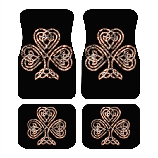 Celtic Knot Trinity Shamrock Irish Heritage Irelan Car Mats