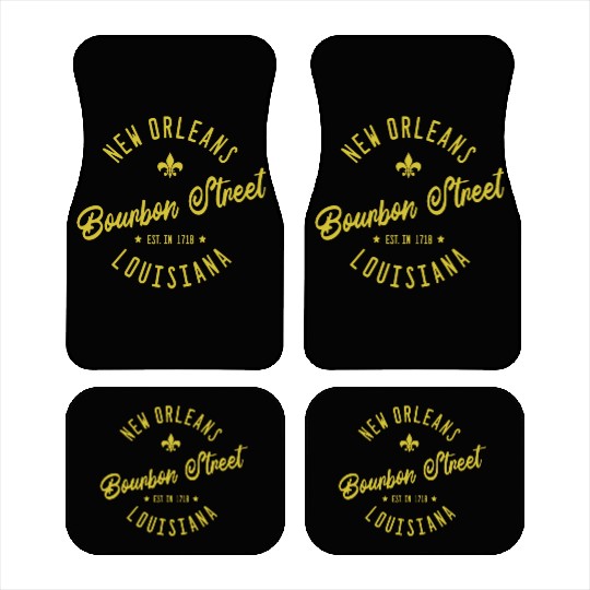 New Orleans Bourbon Street Jazz Car Mats