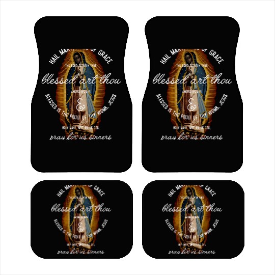Our Lady of Guadalupe Hail Mary Prayer Catholic Gi Car Mats