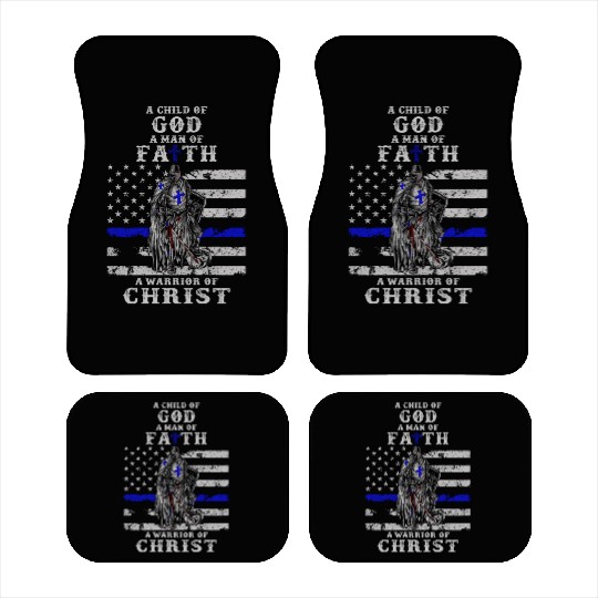 Police Officer Knight Templar A Child Of God A Man Car Mats