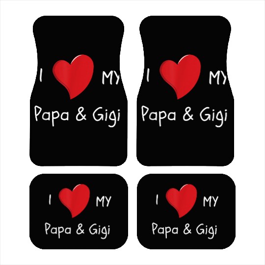 I Love My Papa Gigi Car Mats