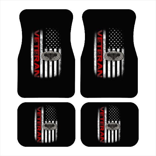 Vintage Flag US Paratrooper Airborne Division Army Car Mats