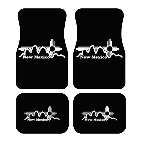 Zia Sun New Mexico Zia Mountains Car Mats