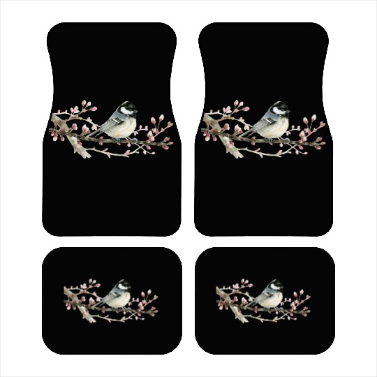 Swamp Tit on A Twig - Garden Birds In Spring Car Mats