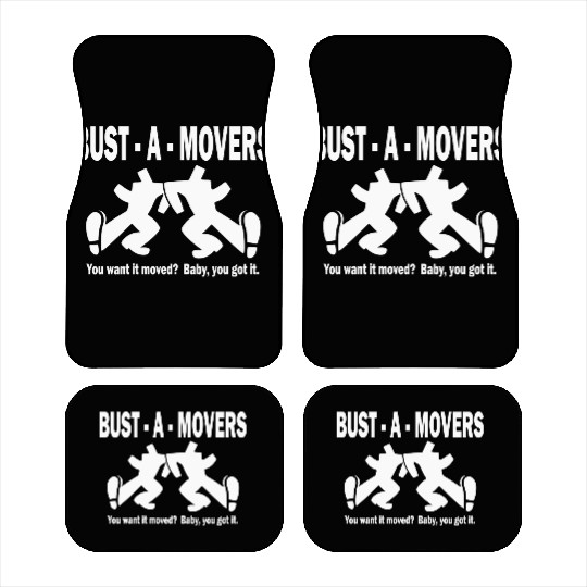 Bust-A-Movers Moving Company Car Mats Logo
