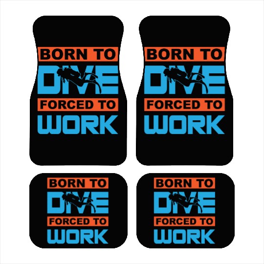 Diver Scuba Diving Diver Car Mats