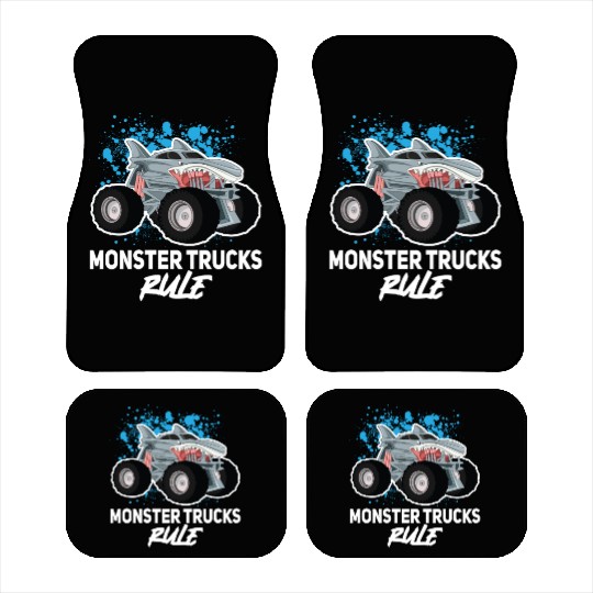 Monster Trucks Rule... Monster Truck Car Mats