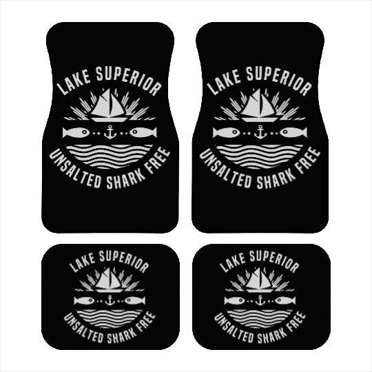 Lake Superior Unsalted Shark Free Great Lakes Fish Car Mats