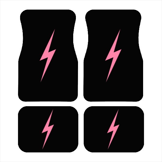 Pink Bolt Lightning | Bolt Graphic Car Mats