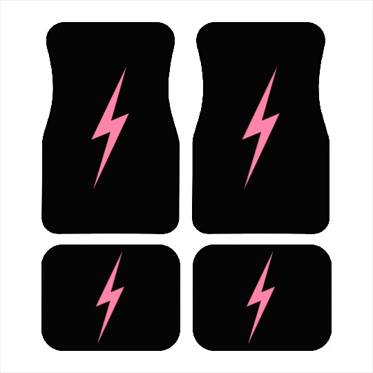 Pink Bolt Lightning | Bolt Graphic Car Mats